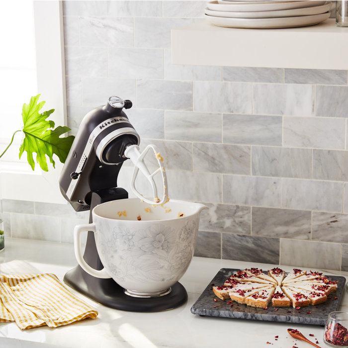 KitchenAid 5 Quart Whispering Floral Ceramic Bowl & Reviews Wayfair